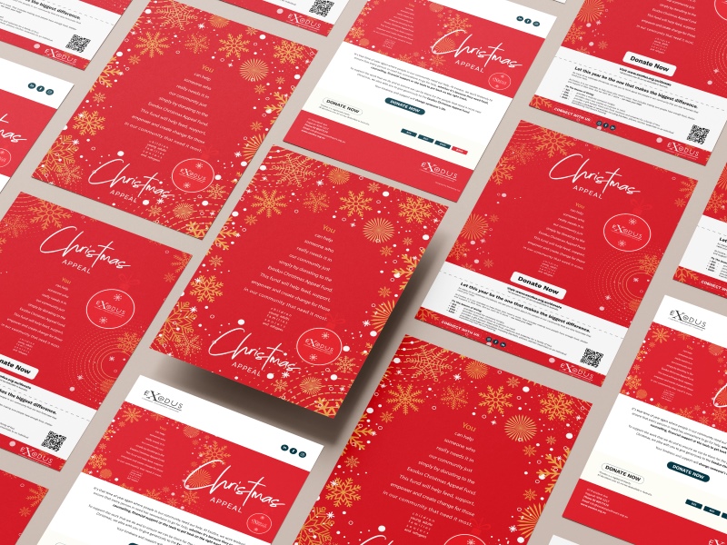 Free A4 Flyers Grid Mockup 1